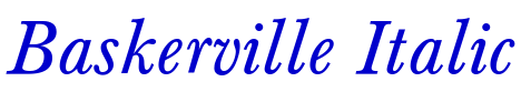 Baskerville Italic fuente
