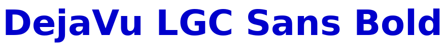 DejaVu LGC Sans Bold fuente