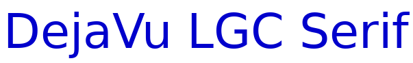 DejaVu LGC Serif fuente