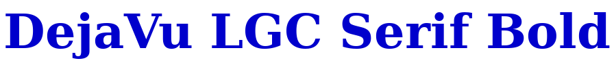 DejaVu LGC Serif Bold fuente