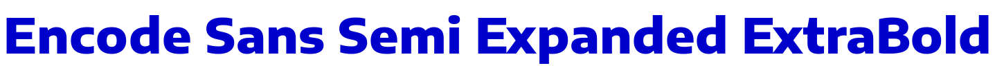 Encode Sans Semi Expanded ExtraBold fuente