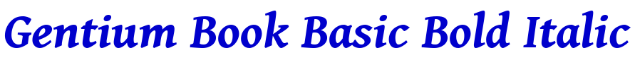 Gentium Book Basic Bold Italic fuente