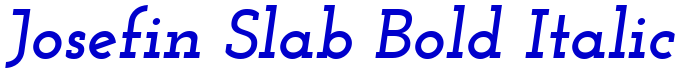 Josefin Slab Bold Italic fuente