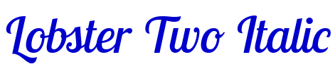 Lobster Two Italic fuente