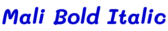 Mali Bold Italic fuente
