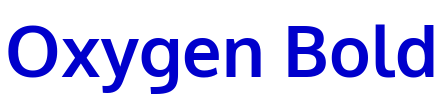 Oxygen Bold fuente