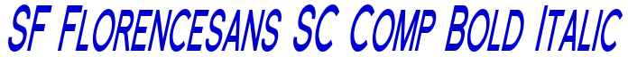 SF Florencesans SC Comp Bold Italic fuente