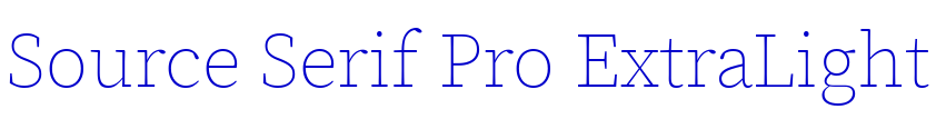 Source Serif Pro ExtraLight fuente