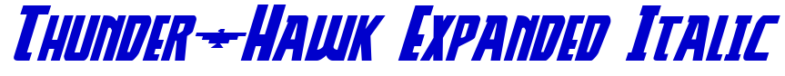 Thunder-Hawk Expanded Italic fuente