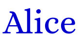 Alice fuente